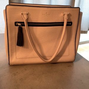 Kate Spade large leather tote handbag